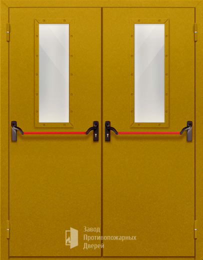 Фото двери «Двупольная со стеклом и антипаникой №65» в Пушкино