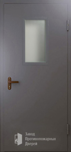 Фото двери «Техническая дверь №4 однопольная со стеклопакетом» в Пушкино