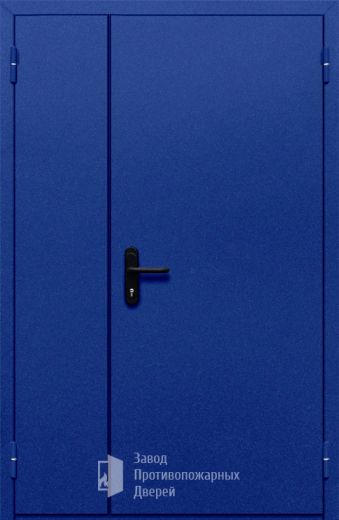Фото двери «Полуторная глухая (синяя)» в Пушкино