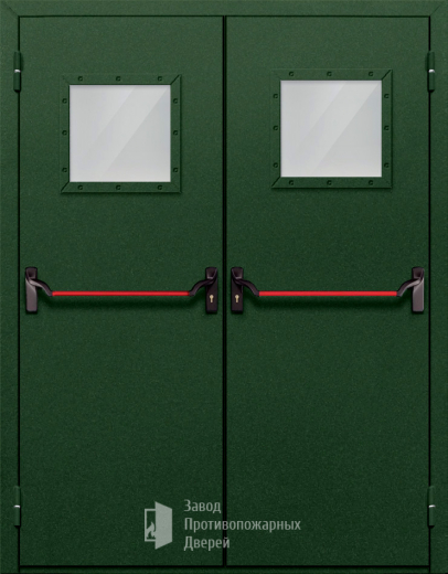 Фото двери «Двупольная со стеклом и антипаникой №59» в Пушкино