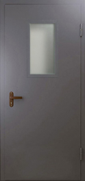 Фото двери «Техническая дверь №4 однопольная со стеклопакетом» в Пушкино