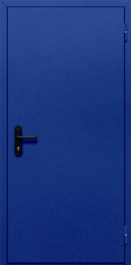 Фото двери «Однопольная глухая (синяя)» в Пушкино